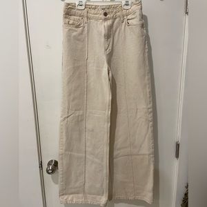 Mango cream highwaisted jeans